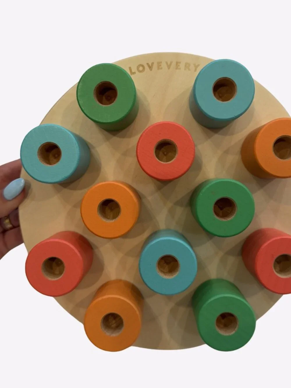 Lovevery Montessori Wooden Stacking Peg Board Adventurer Kit 16-18M Complete Set